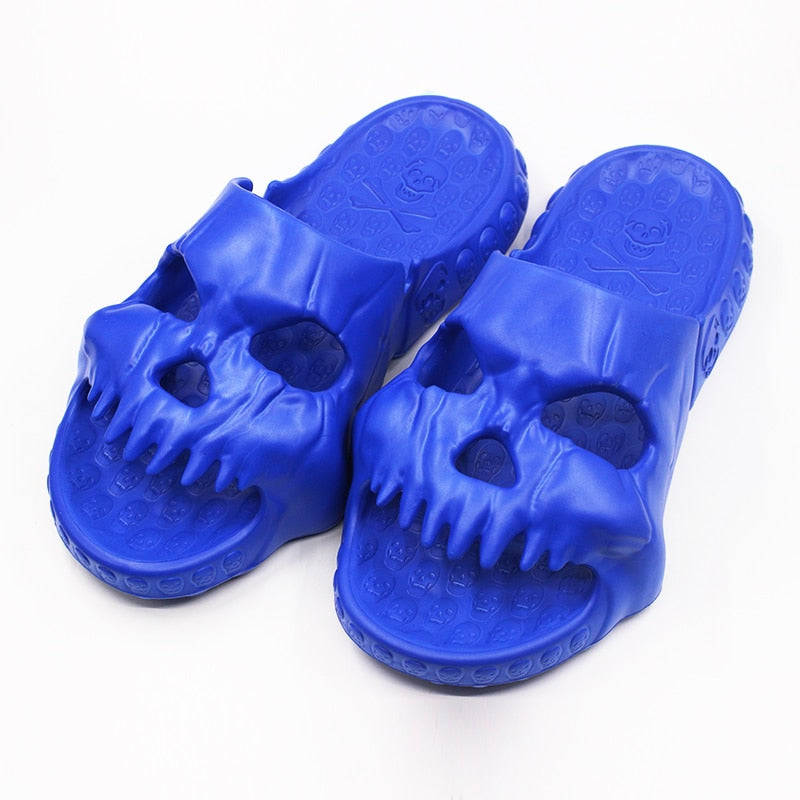 Spooky Skull Slip-Ons