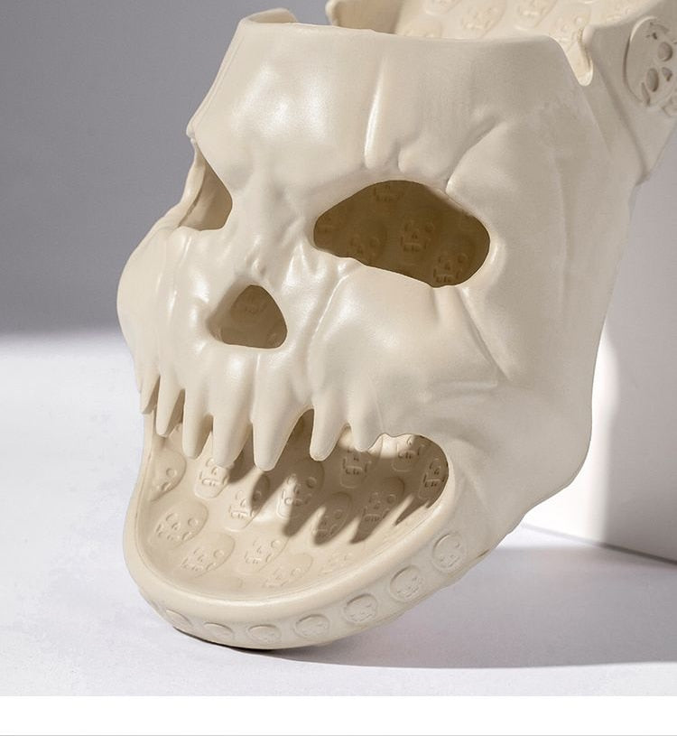 Spooky Skull Slip-Ons