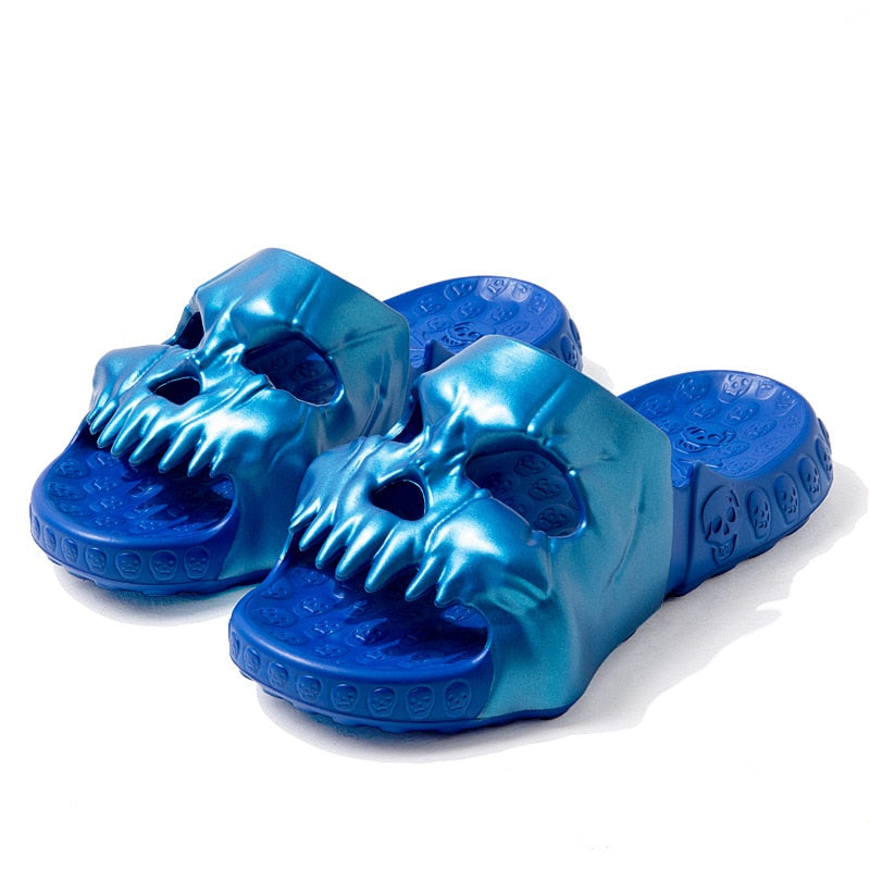 Spooky Skull Slip-Ons