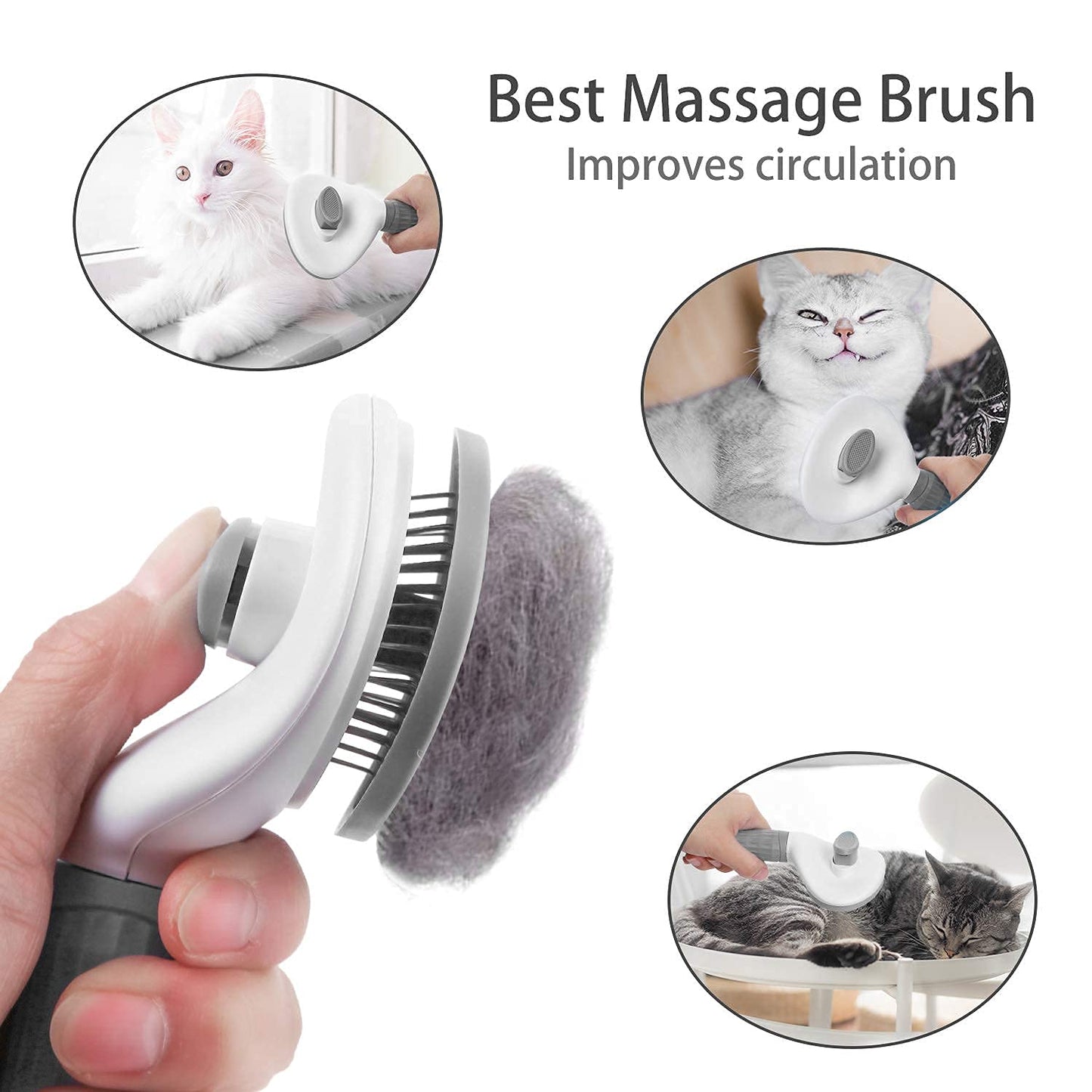 Pamper Pet Pro: Self-Cleaning Pet Grooming Brush