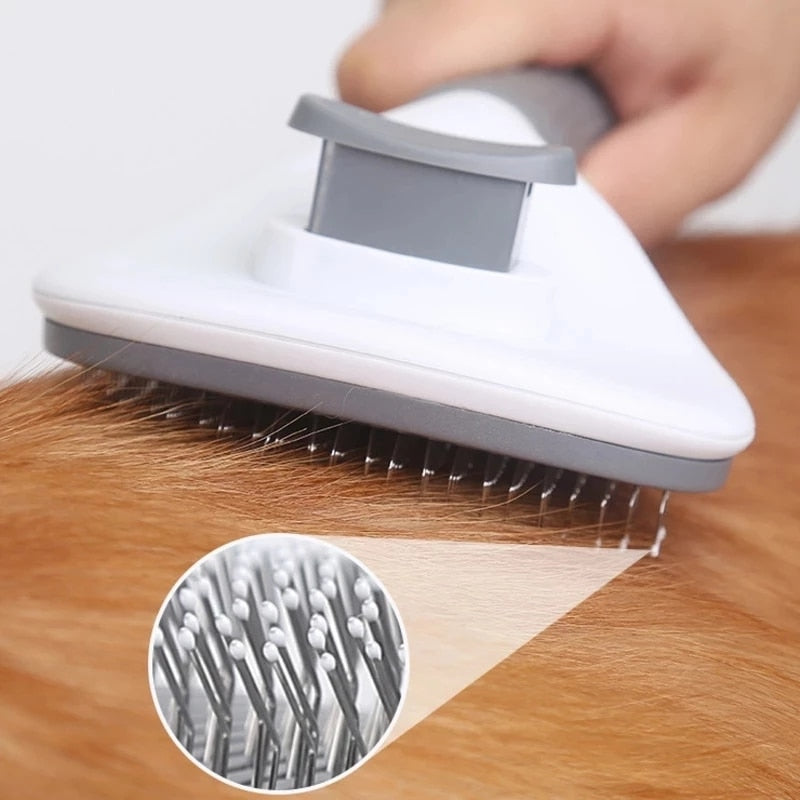 Pamper Pet Pro: Self-Cleaning Pet Grooming Brush