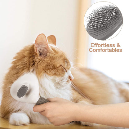 Pamper Pet Pro: Self-Cleaning Pet Grooming Brush