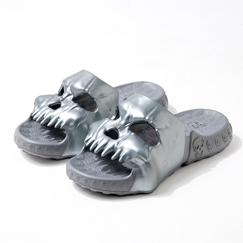 Spooky Skull Slip-Ons