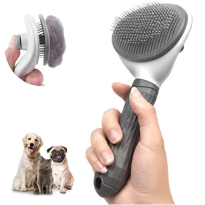 Pamper Pet Pro: Self-Cleaning Pet Grooming Brush